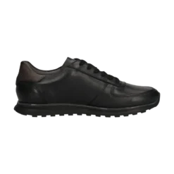 Leder Sneaker schwarz