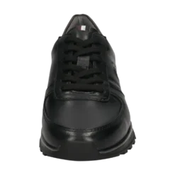 Leder Sneaker schwarz