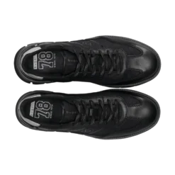 Leder Sneaker schwarz