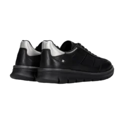 Leder Sneaker schwarz