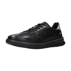 Leder Sneaker schwarz