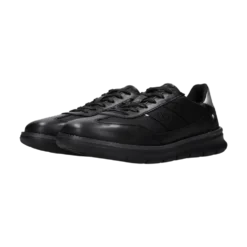 Leder Sneaker schwarz