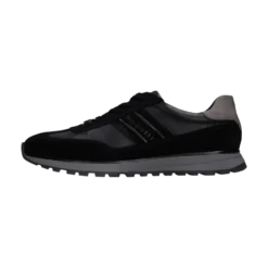 Leder Sneaker schwarz