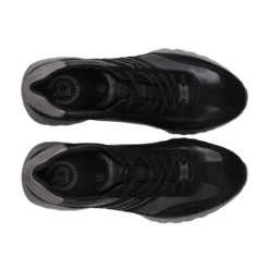 Leder Sneaker schwarz