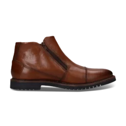 Leder Stiefel cognac