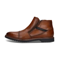 Leder Stiefel cognac