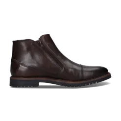 Leder Stiefel dunkelbraun