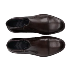 Leder Stiefel dunkelbraun