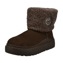 Leder Stiefel dunkelbraun