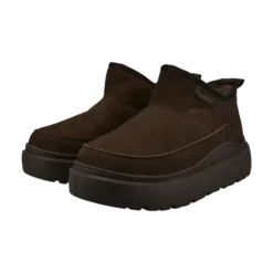Leder Stiefel dunkelbraun