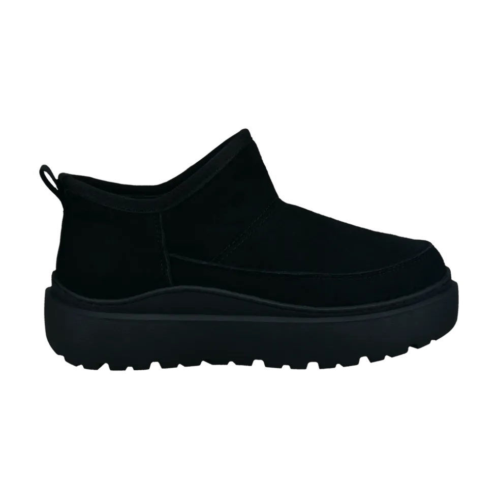 Leder Stiefel schwarz