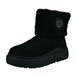 Leder Stiefel schwarz