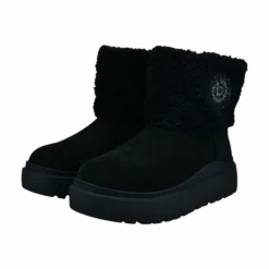 Leder Stiefel schwarz