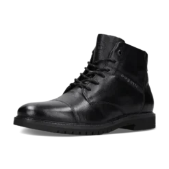 Leder Stiefel schwarz