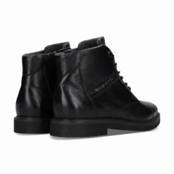 Leder Stiefel schwarz