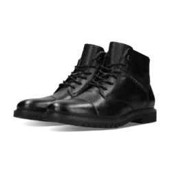 Leder Stiefel schwarz