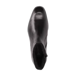 Leder Stiefel schwarz
