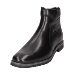 Leder Stiefel schwarz