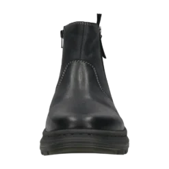 Leder Stiefel schwarz