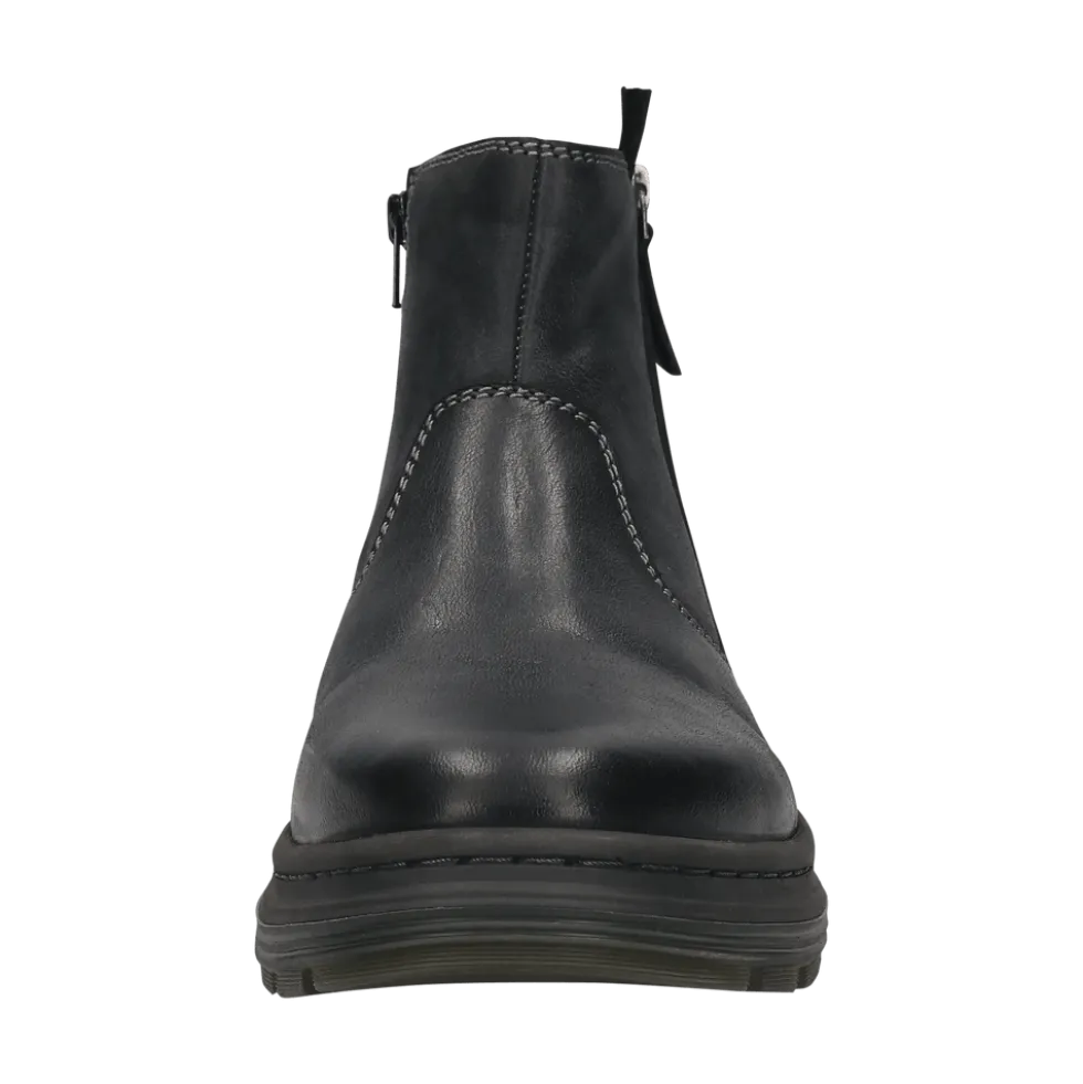 Leder Stiefel schwarz