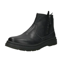 Leder Stiefel schwarz