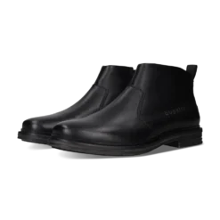 Leder Stiefel schwarz