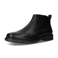 Leder Stiefel schwarz