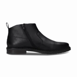 Leder Stiefel schwarz