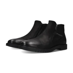 Leder Stiefel schwarz