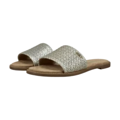 Pantoletten metallic