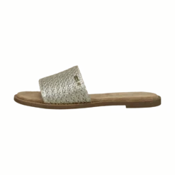 Pantoletten metallic