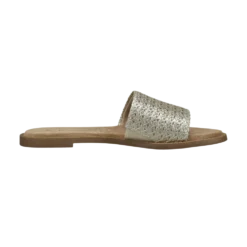 Pantoletten metallic