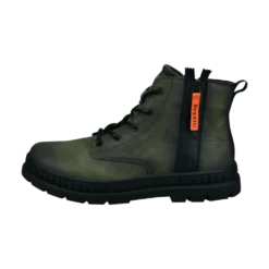 Schnürstiefel dunkelgrün