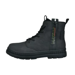 Schnürstiefel dunkelgrün