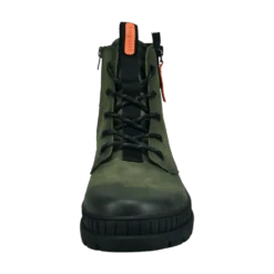 Schnürstiefel dunkelgrün