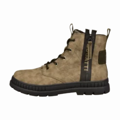 Schnürstiefel dunkelgrün