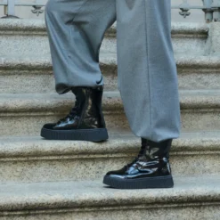 Schnürstiefel schwarz