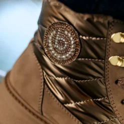 Schnürstiefel taupe