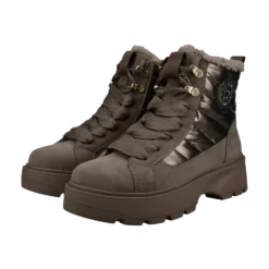 Schnürstiefel taupe